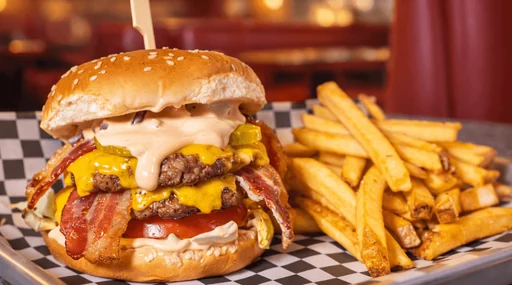 Hamburger con patatine