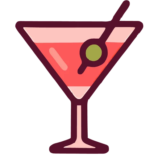 Icona 3D di un cocktail