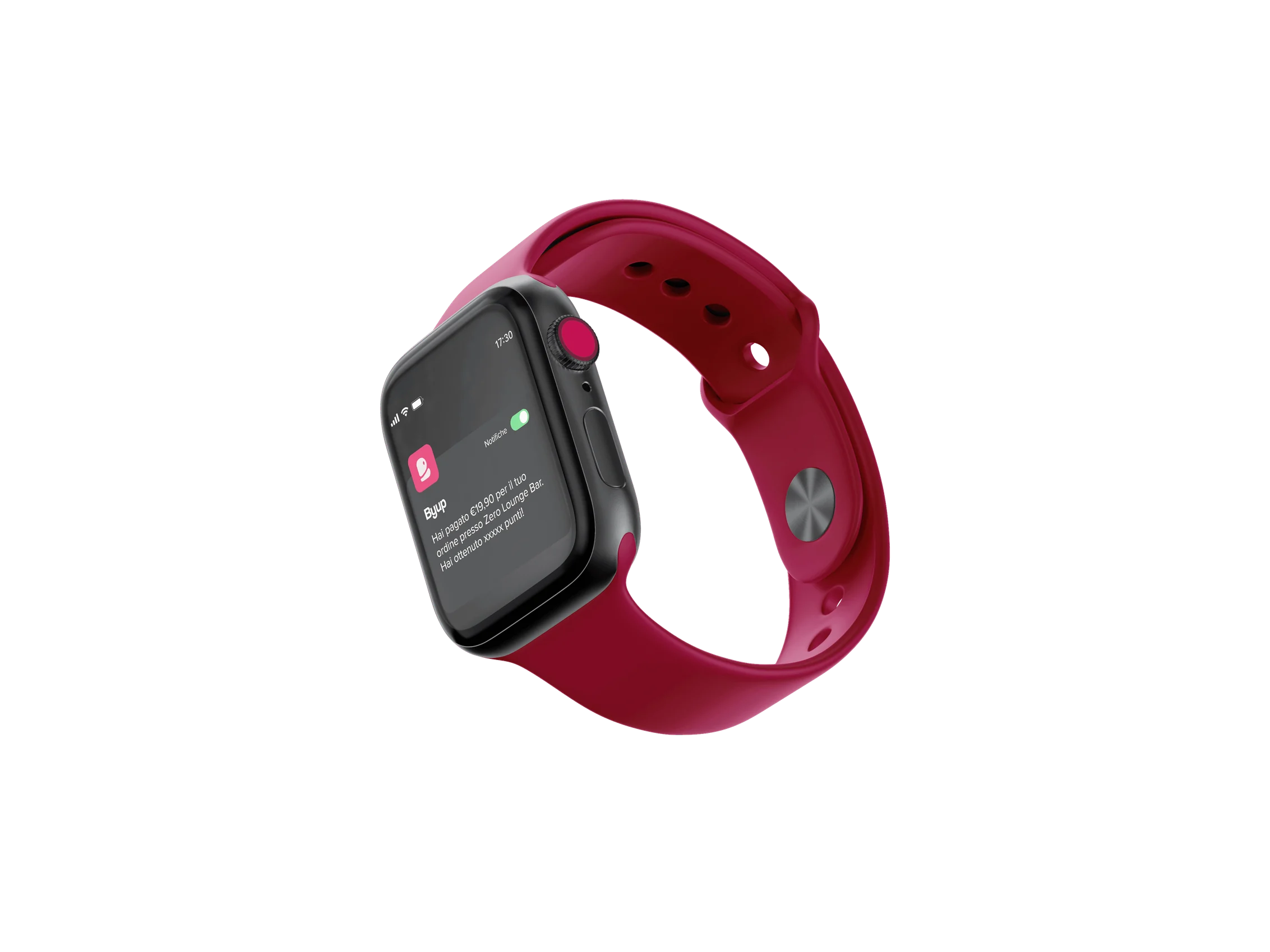 Notifica di pagamento di Byup su Apple Watch