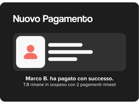Notifica di Byup: nuovo pagamento